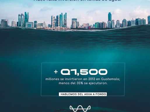 Hace falta inversión en temas de agua
