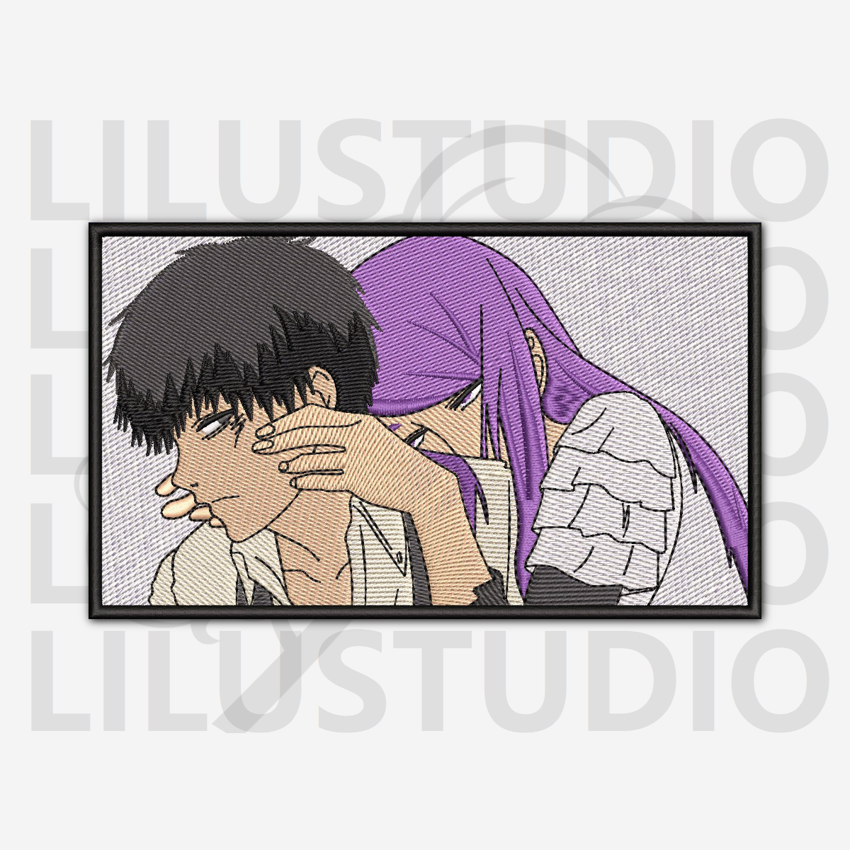 Embroidery Design for Ken Kaneki & Rize Tokyo Ghoul characters