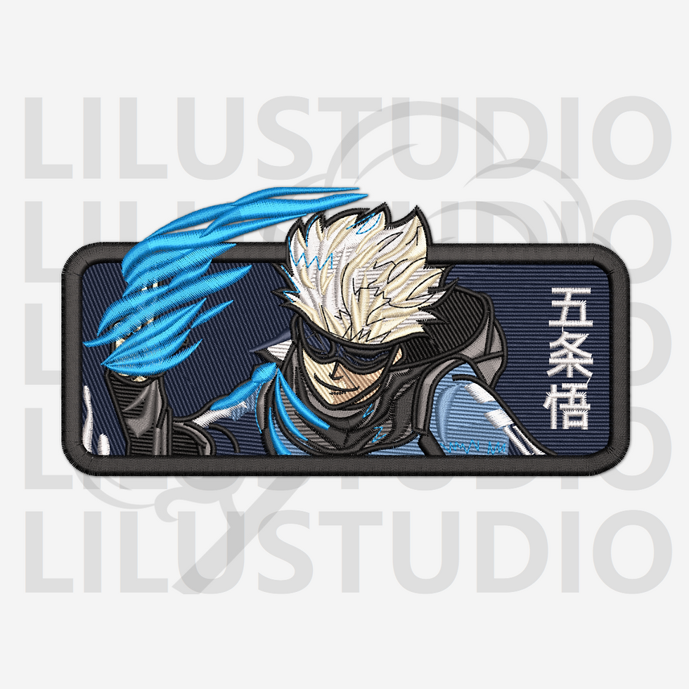 Embroidery Design for Gojo Satoru Jujutsu Kaisen character