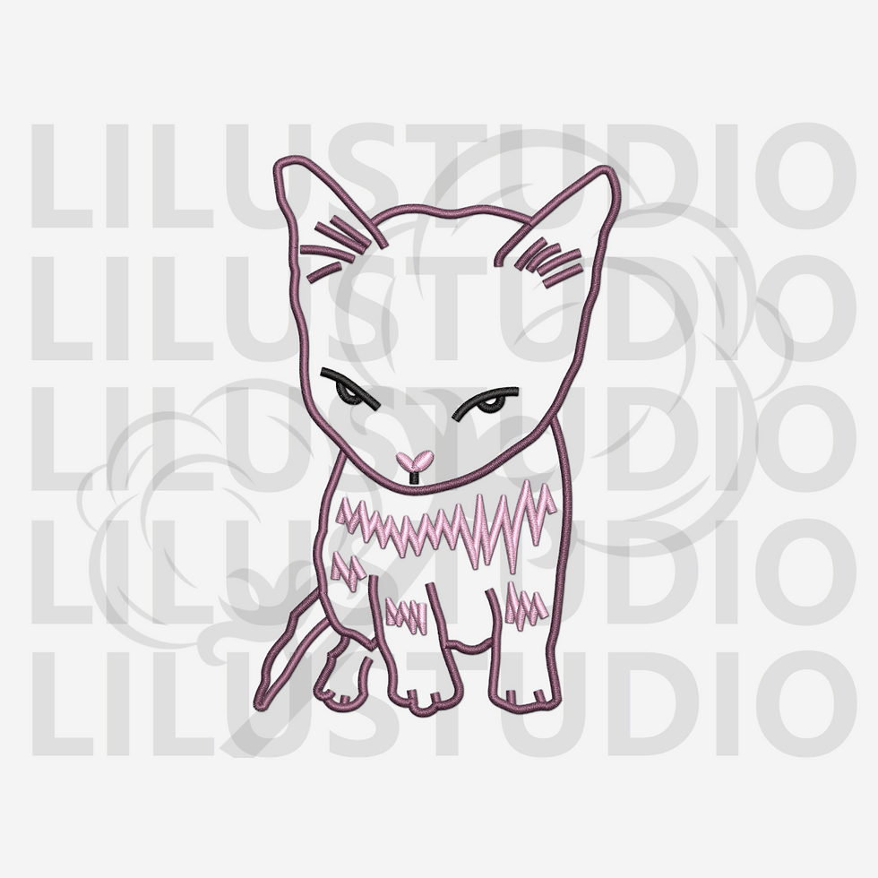 Прев'ю: Embroidery Design for Other Collection — Lunar Meows