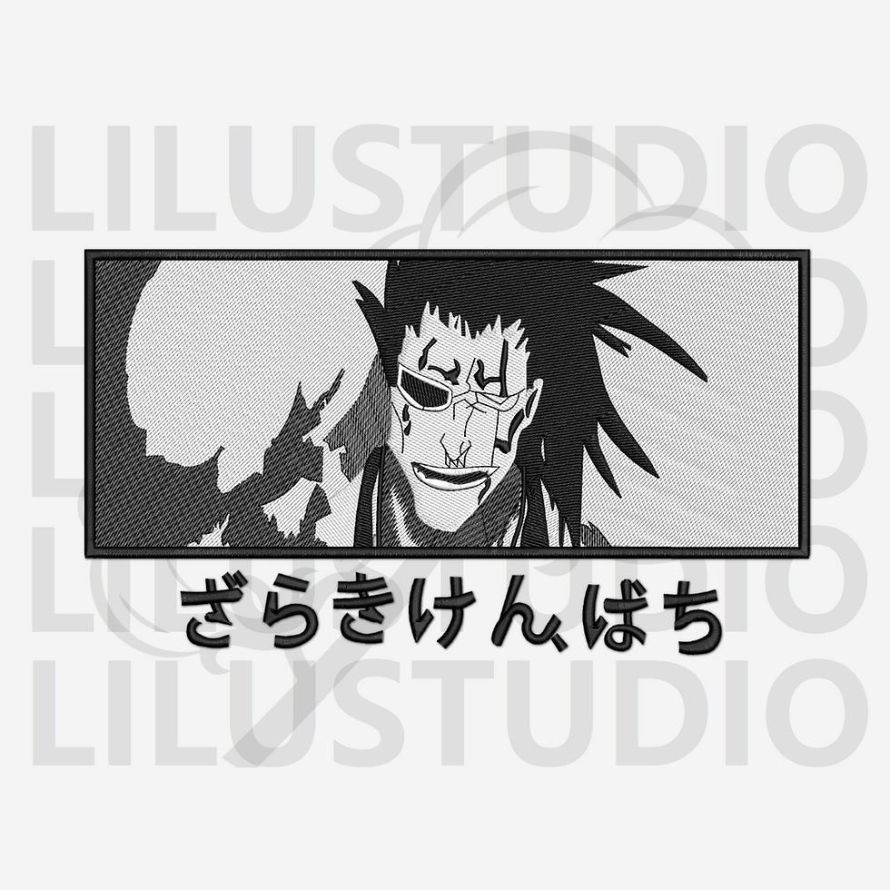 Embroidery Design for Kenpachi Zaraki Bleach character