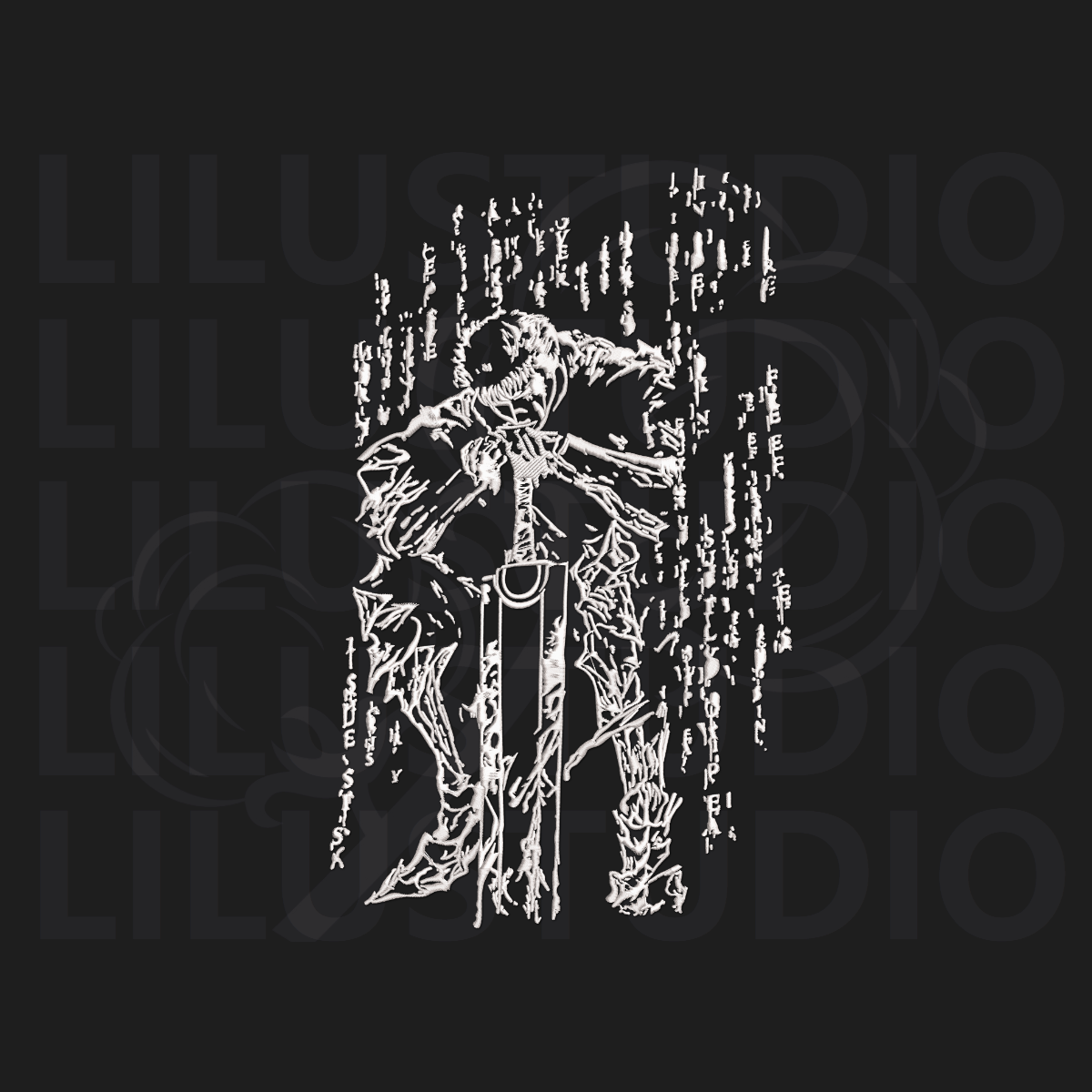 Embroidery Design for Guts Berserk character