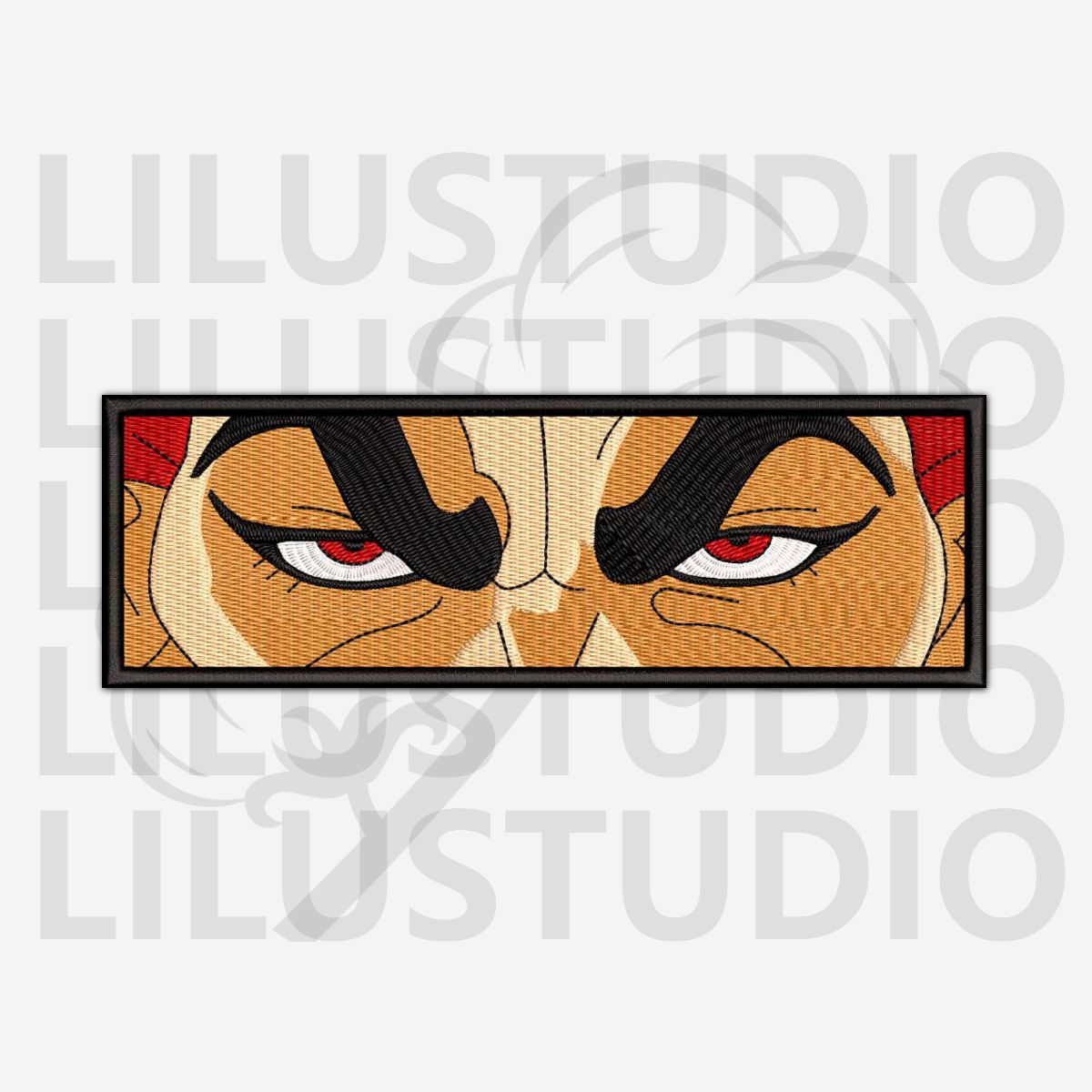 Embroidery Design for Yujiro Hanma Grappler Baki character