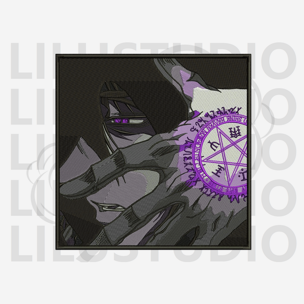 Embroidery Design for Alucard Hellsing character