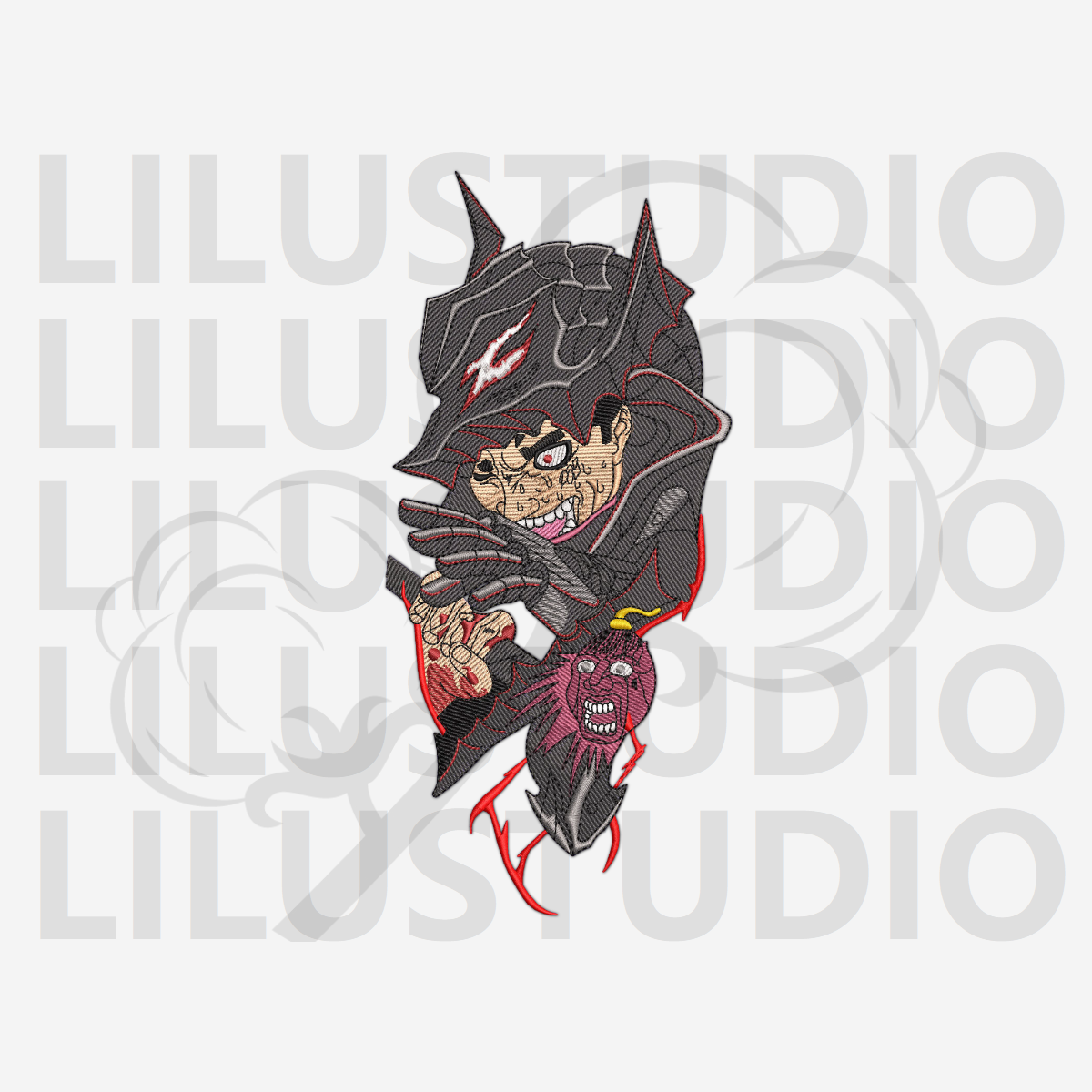Embroidery Designs for Guts Berserk character