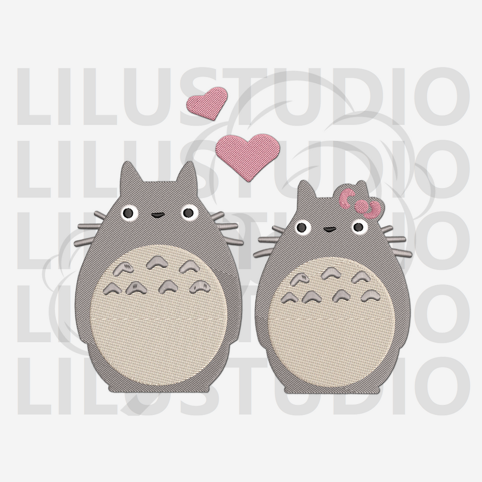 Embroidery Design for My Neighbor Totoro