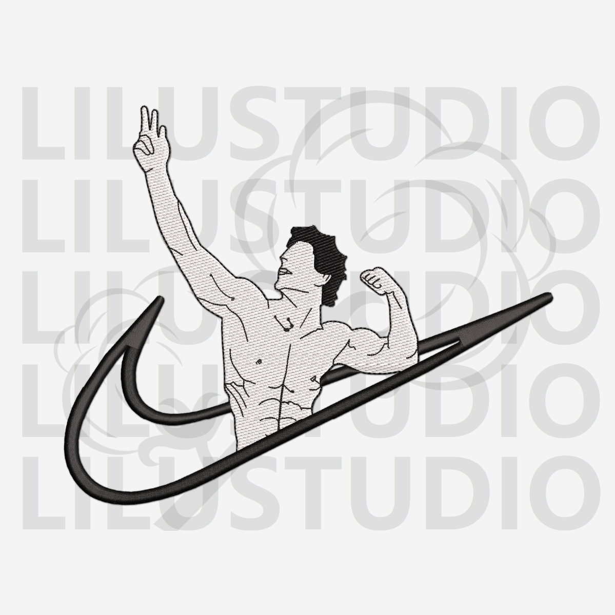 Embroidery Design for Gym Collection — Aziz Sergiejewicz Szawerszian