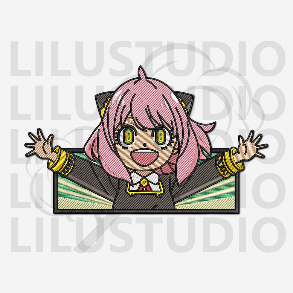 Прев'ю: Embroidery Design for Anya Forger Spy × Family character