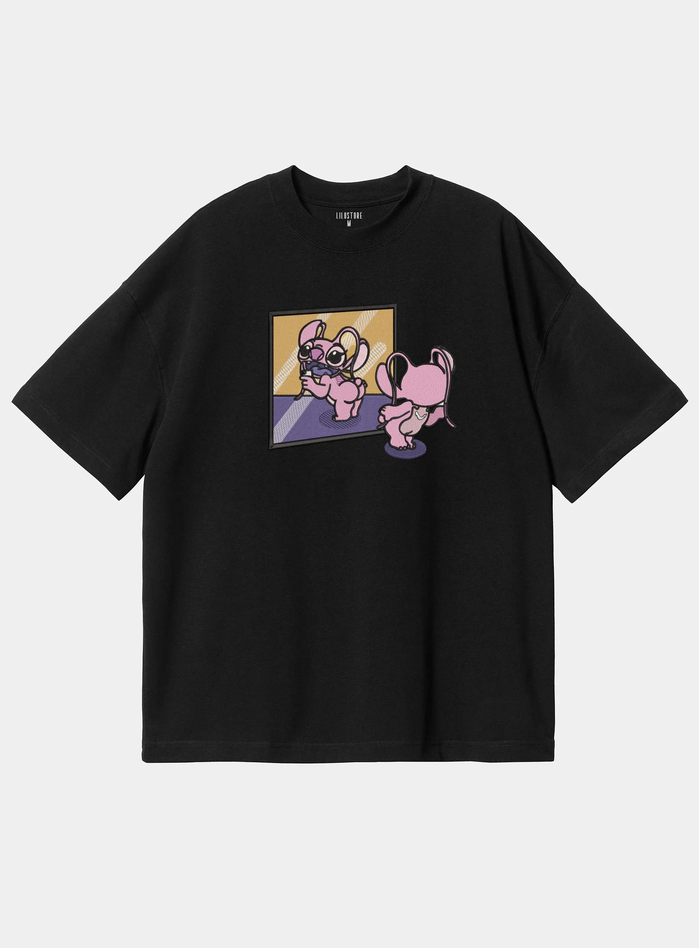 Футболка вільного силуету з вишивкою Енджел-gym