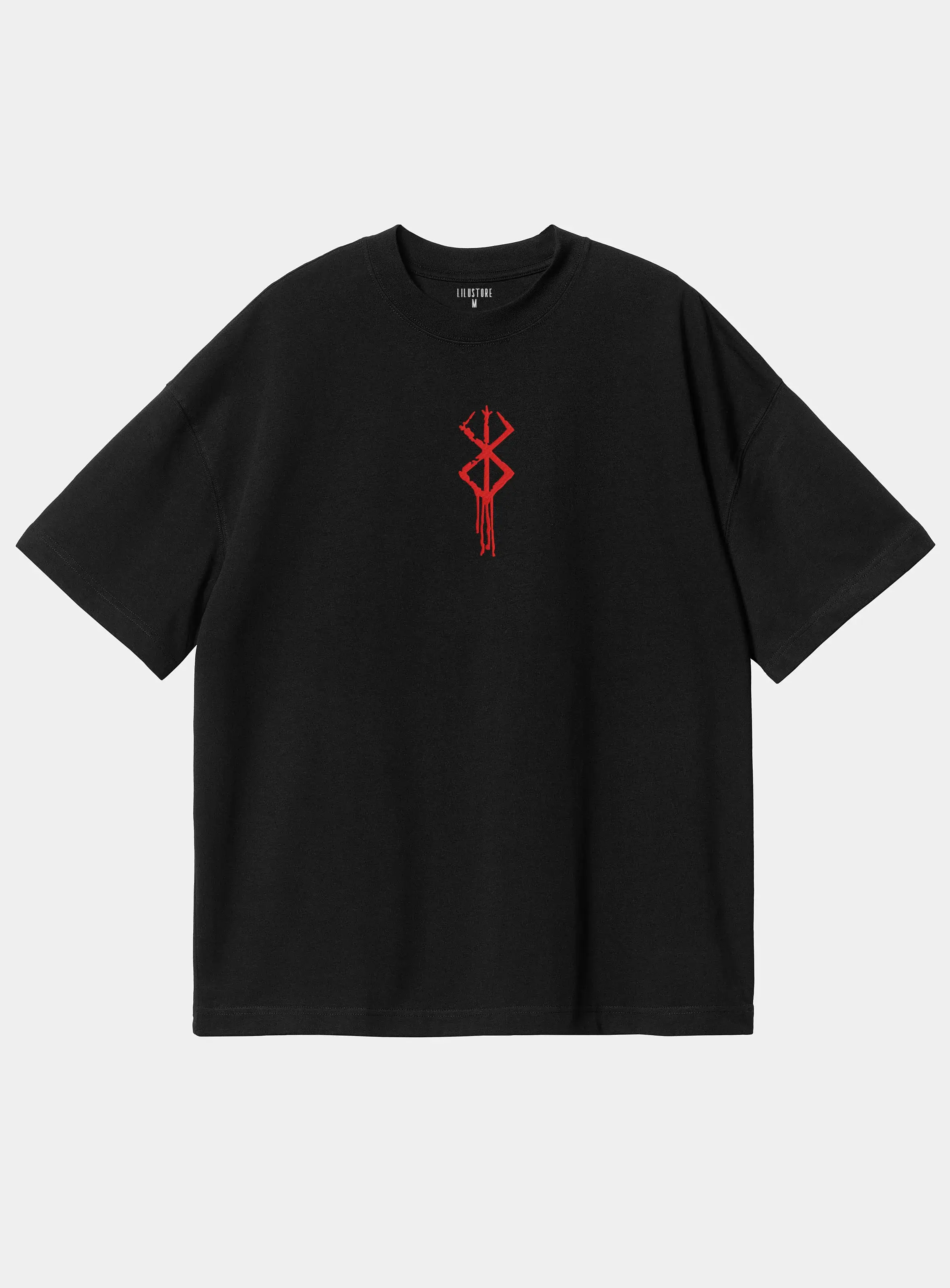 Футболка вільного силуету з вишивкою Берсерк