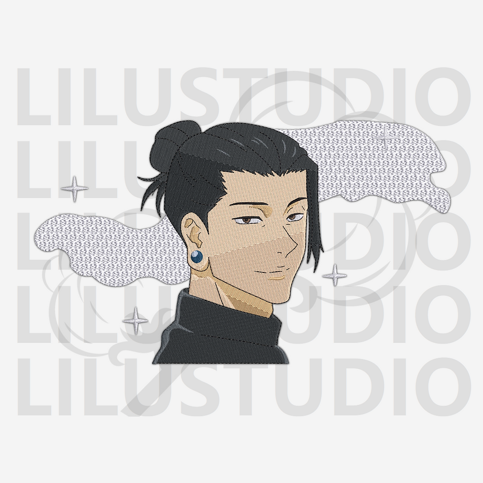 Embroidery Designs for Suguru Geto Jujutsu Kaisen character