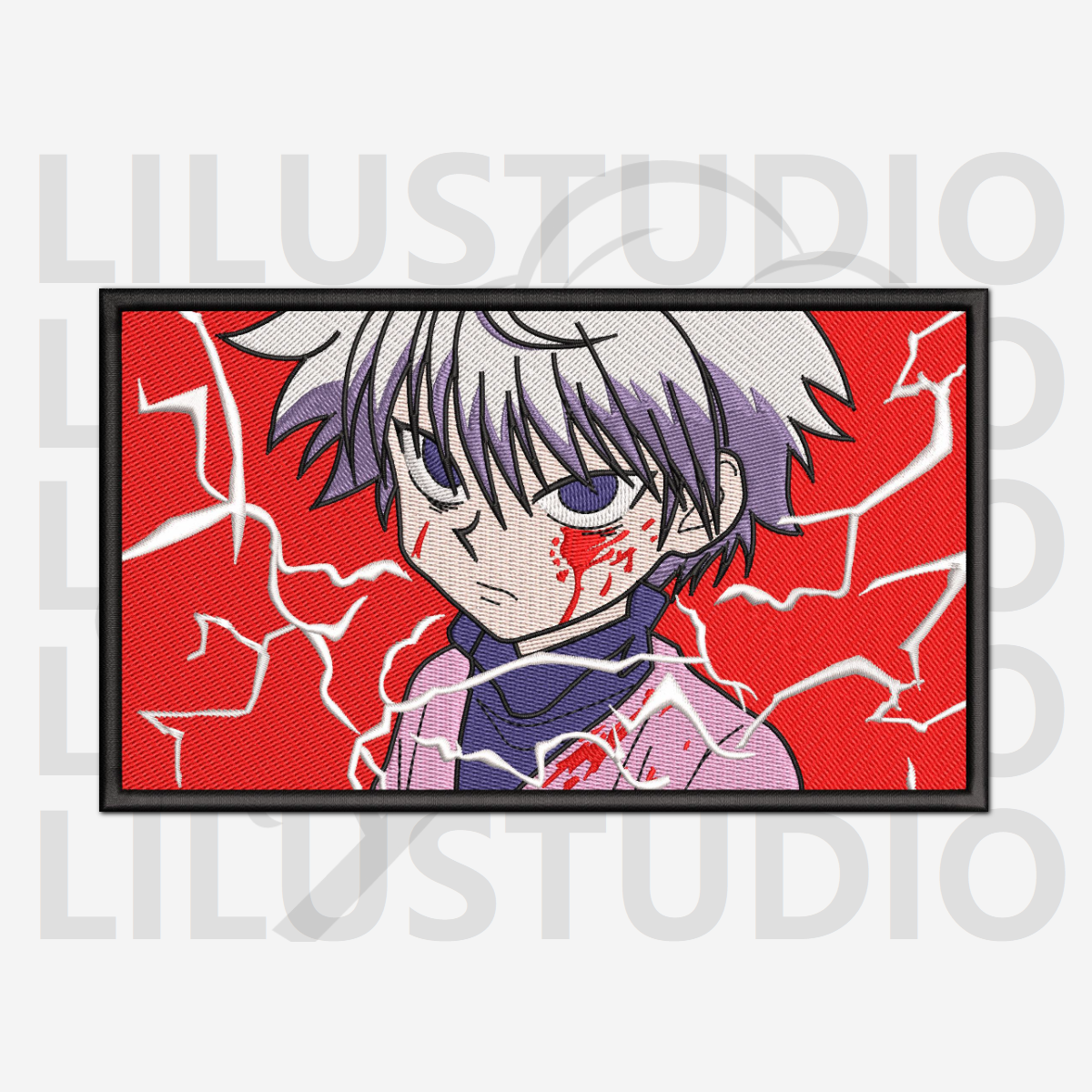 Embroidery Designs for Killua Zoldyck Hunter × Hunter character