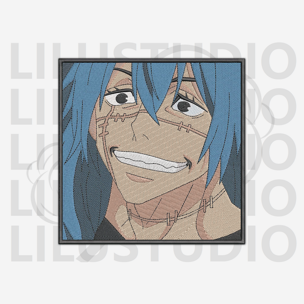 Embroidery Designs for Mahito Jujutsu Kaisen character
