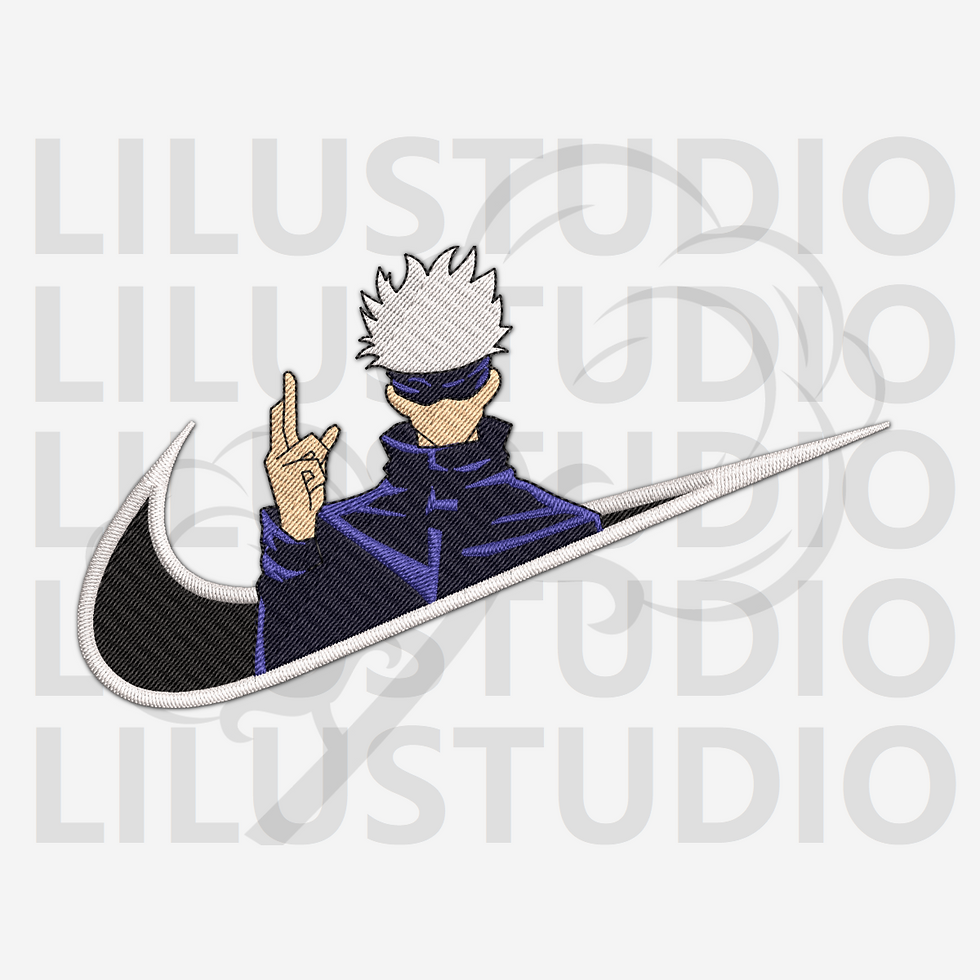 Embroidery Designs for Gojo Satoru Jujutsu Kaisen character