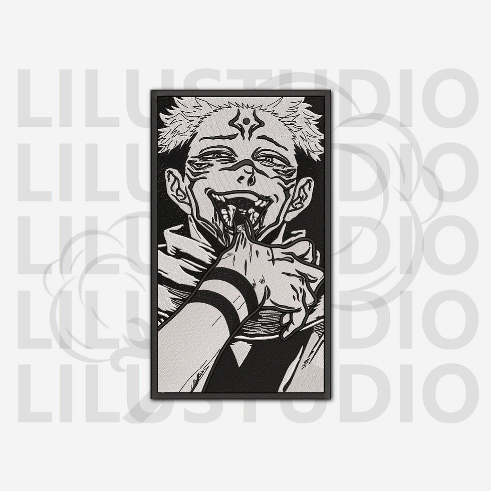 Embroidery Designs for Ryomen Sukuna Jujutsu Kaisen character