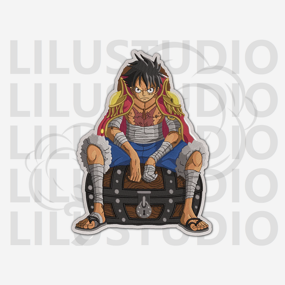 Embroidery Designs for Monkey D. Luffy One Piece character