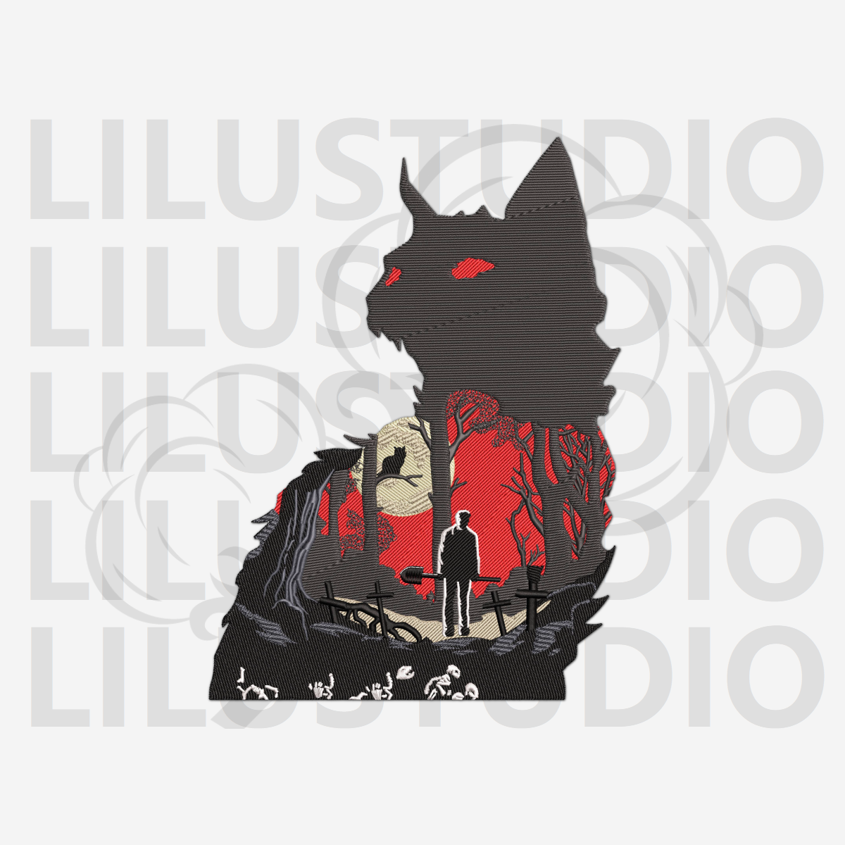 Embroidery Design for Movies collection — Pet Sematary