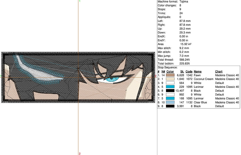 Прев'ю: Embroidery Design for Sung Jin-woo Solo Leveling character