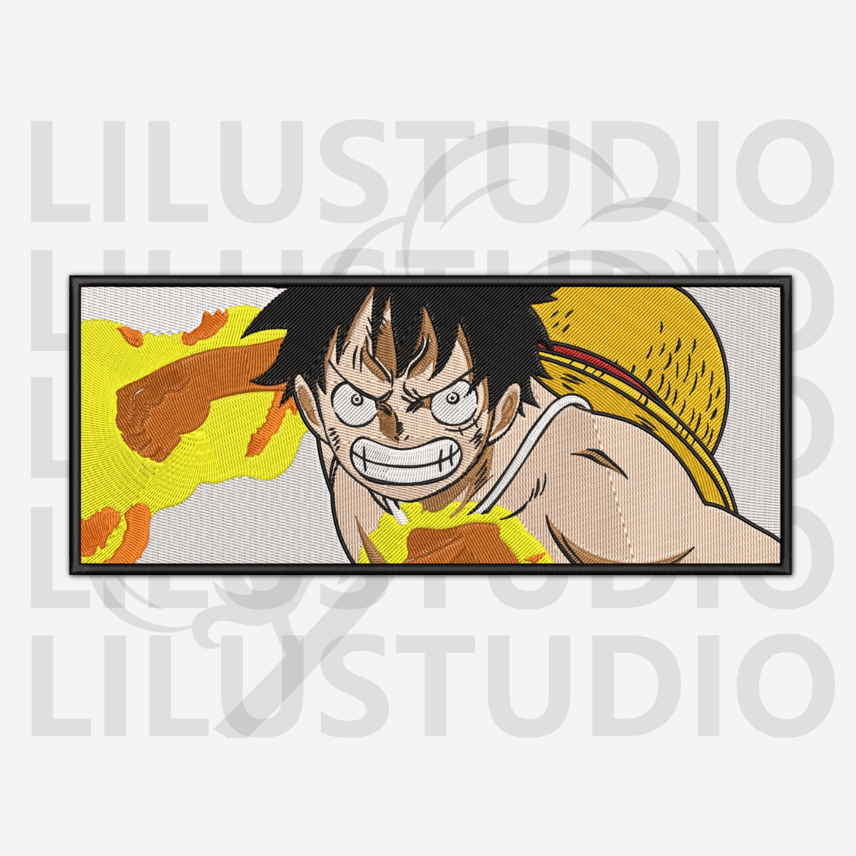 Embroidery Designs for Monkey D. Luffy One Piece character