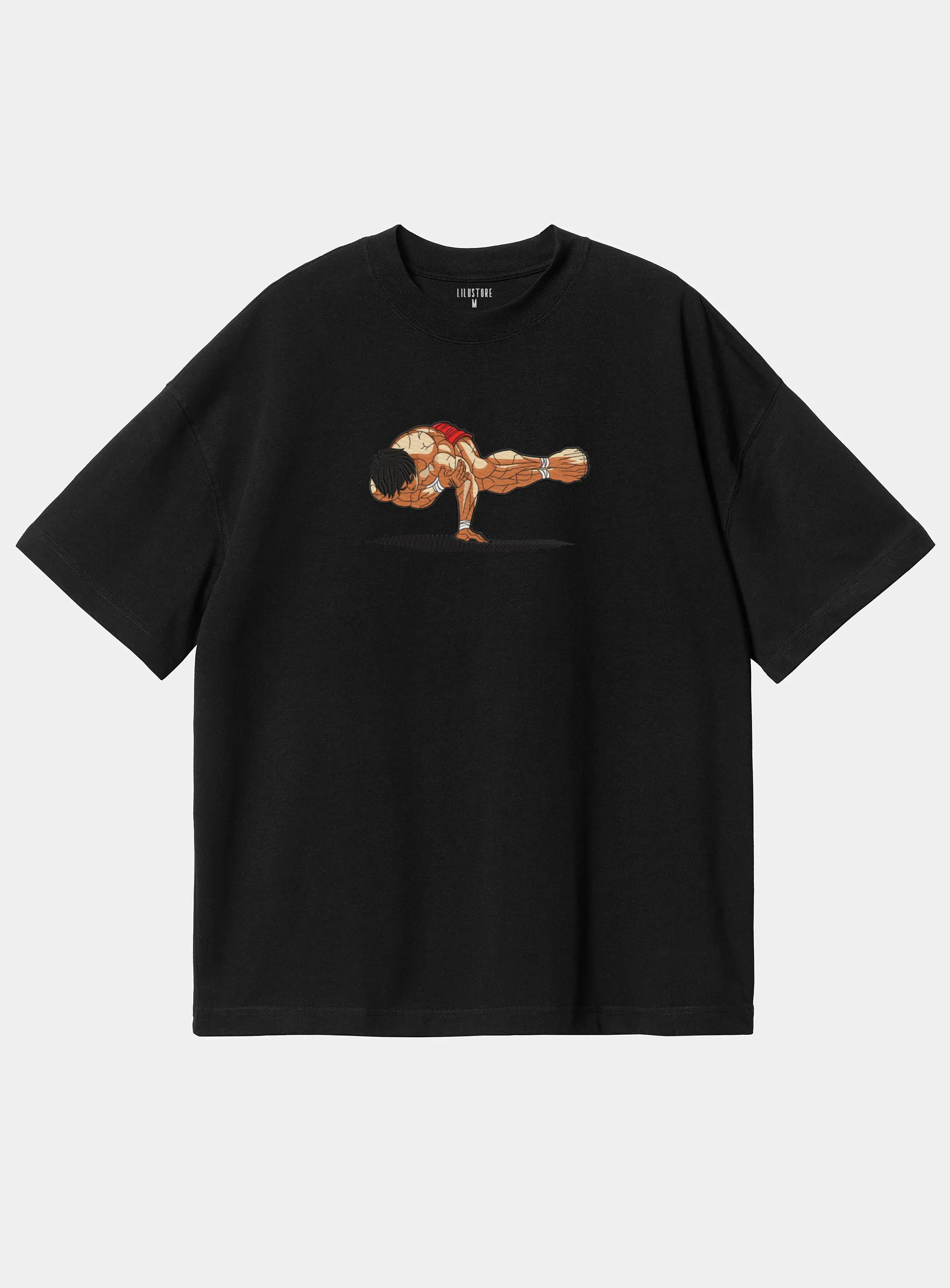 Футболка вільного силуету з вишивкою Боєць Бакі – Бакі Ханма