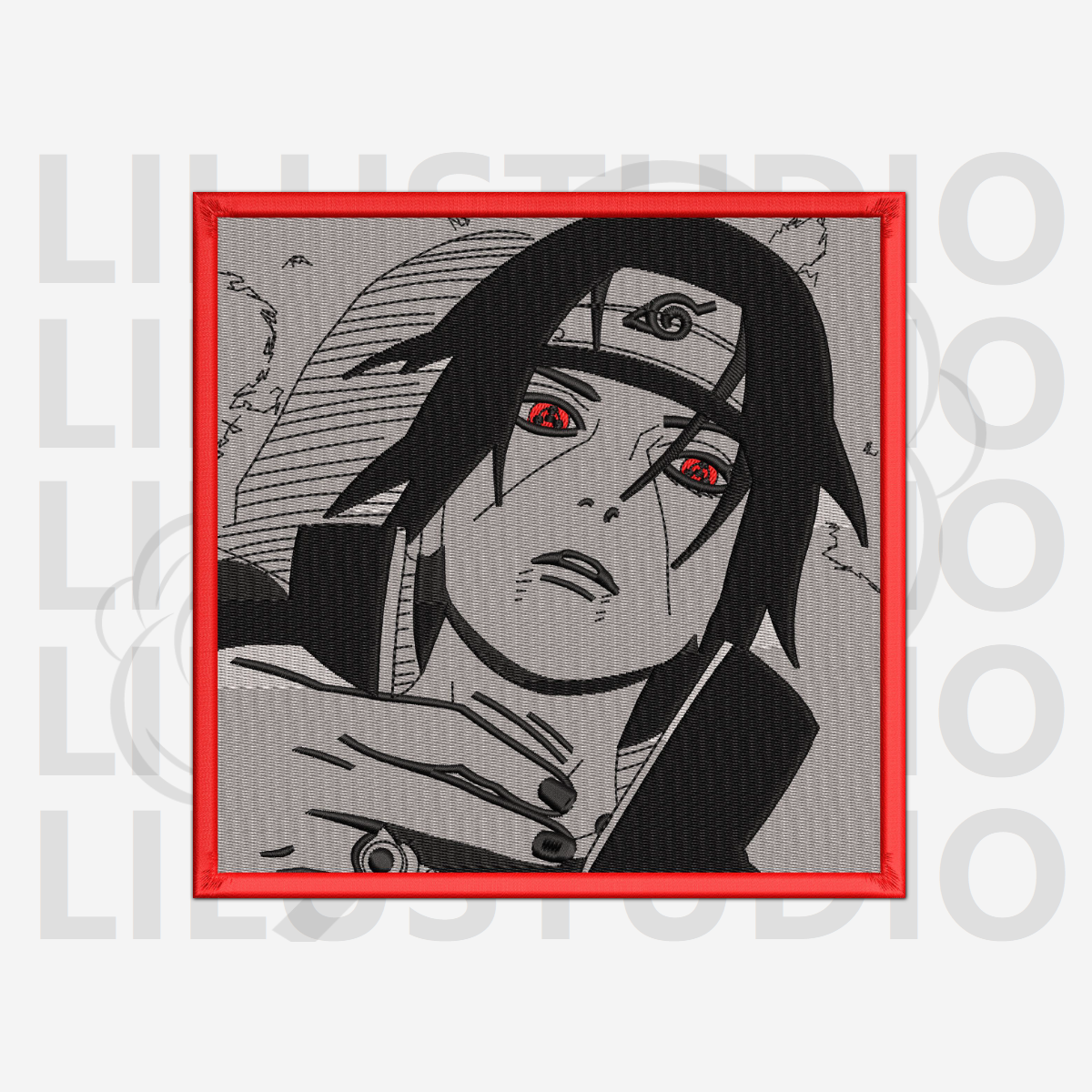 Embroidery Design for Itachi Uchiha Naruto character