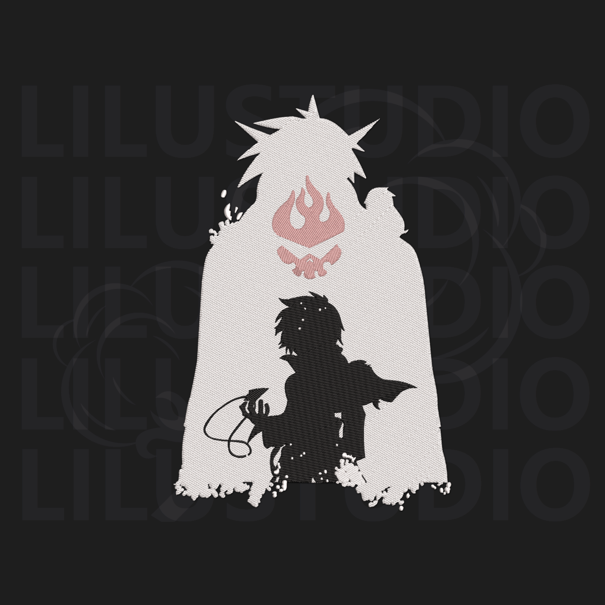 Embrdery Design for Simon Tengen Toppa Gurren Lagann character