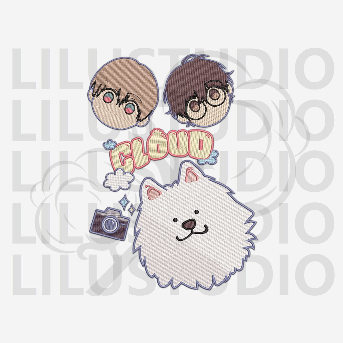 Embroidery Design for Lost in the Cloud