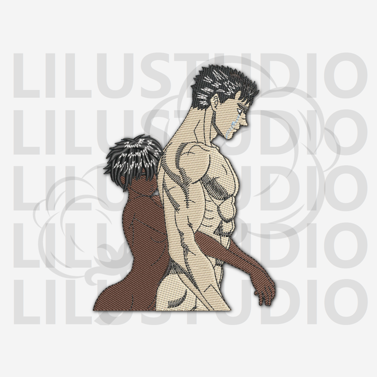 Embroidery Designs for Guts & Casca Berserk characters