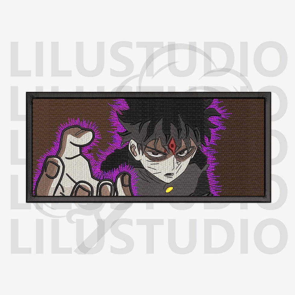 Embroidery Design for Shigeo Kageyama Mob Psycho 100 character