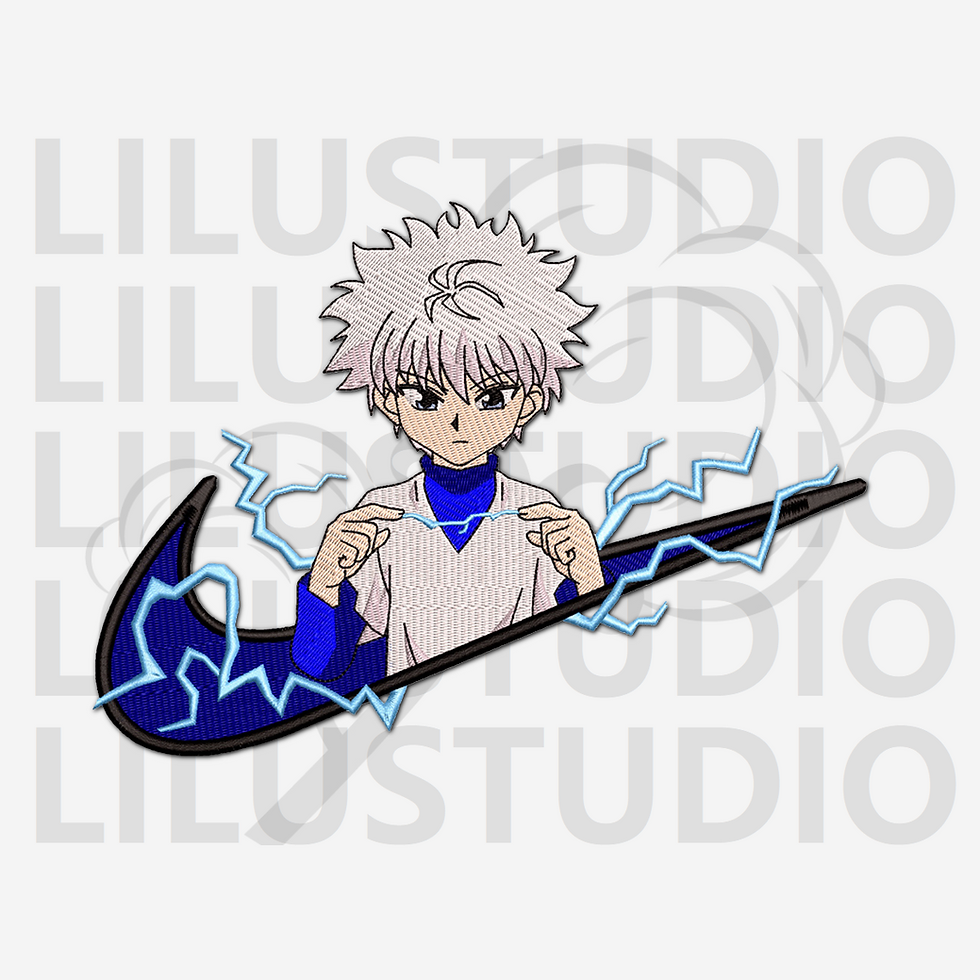 Embroidery Designs for Killua Zoldyck Hunter × Hunter character