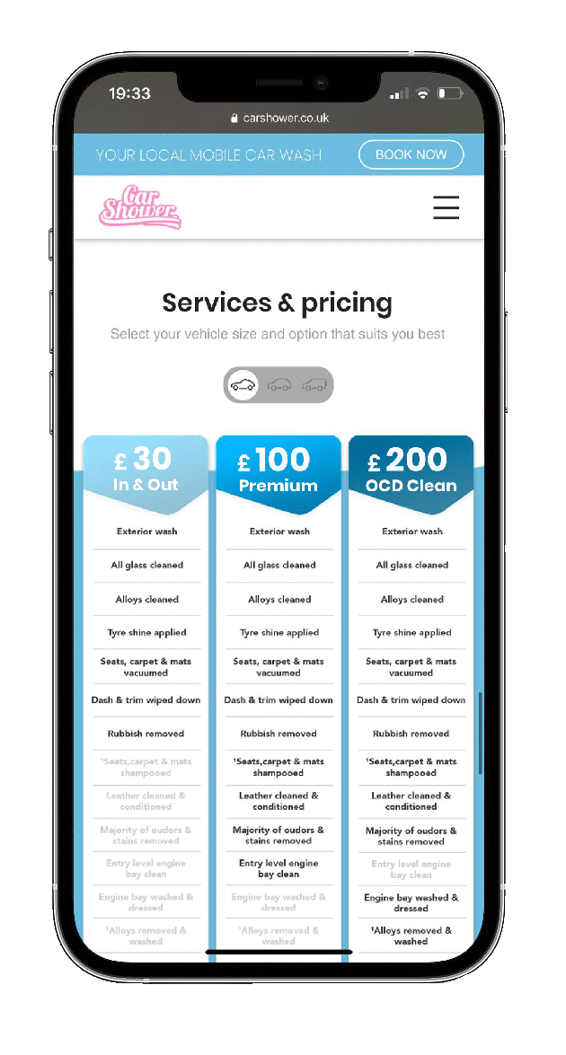 CAR SHOWER On Demand Mobile Car Wash London & Hertfordshire