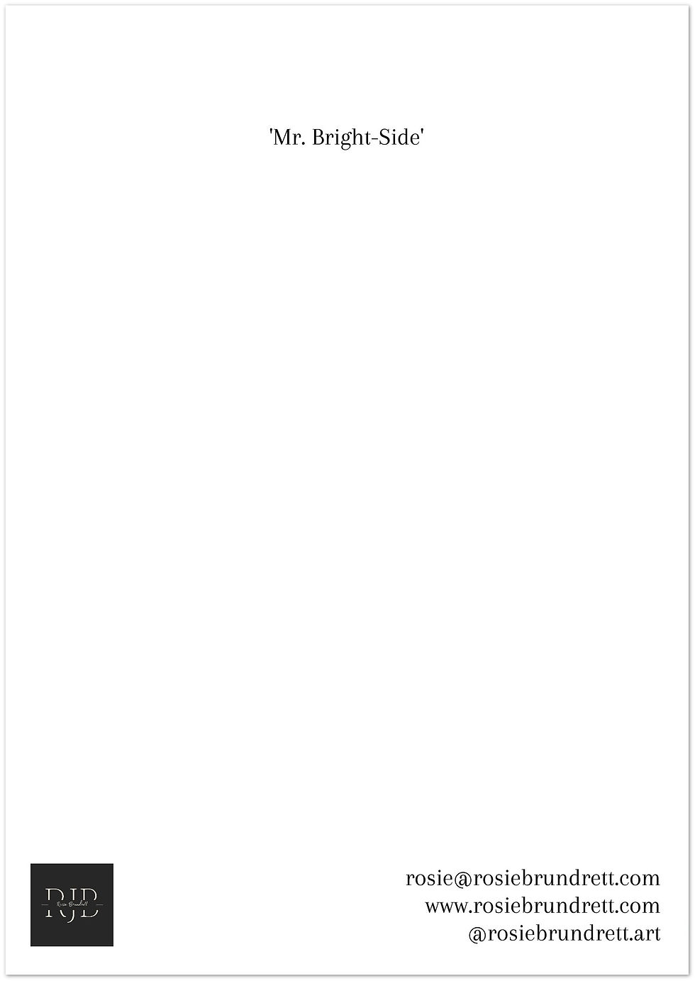 Thumbnail: Mr. Bright-Side Greeting Card