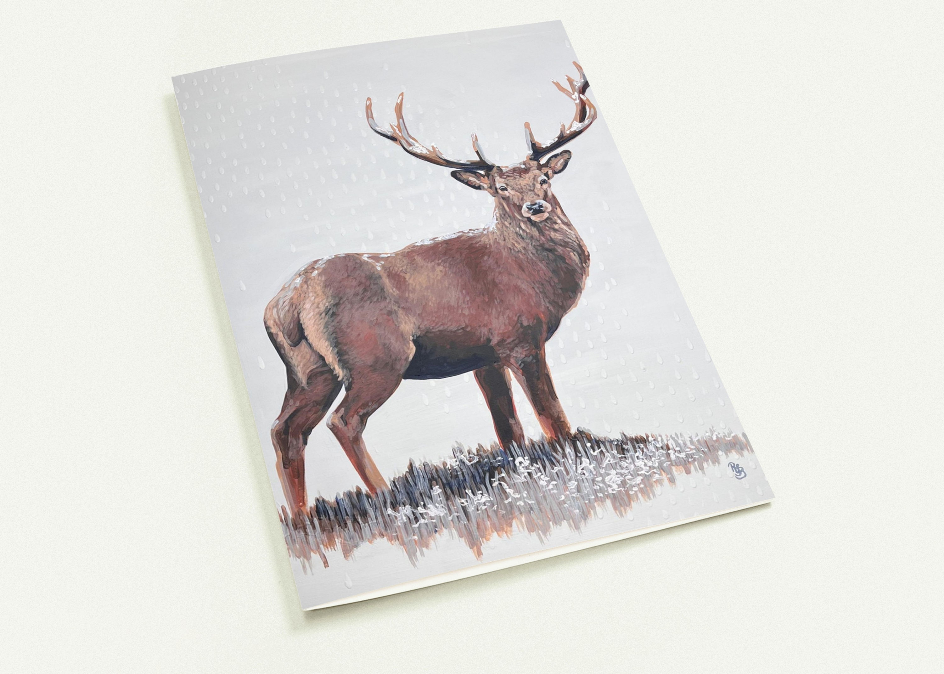 Wintery Stag Christmas Card