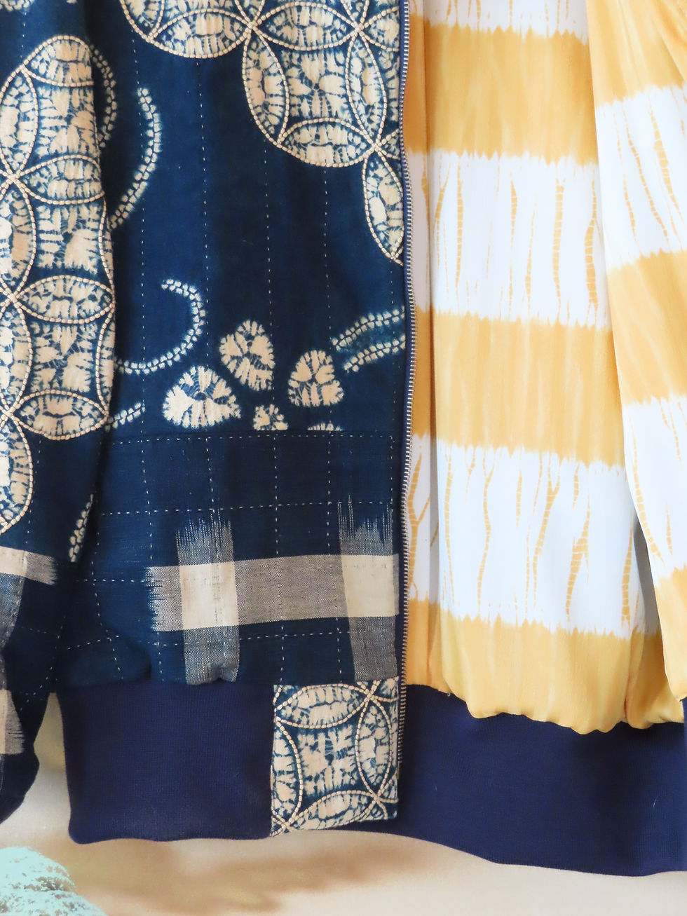 Thumbnail: Indigo Shibori Sashiko Boro Jacket