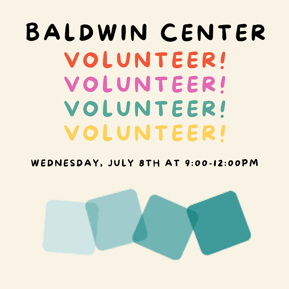 Volunteer at Baldwin Center