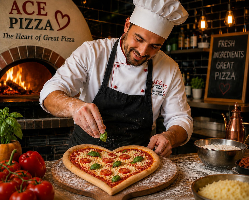 Chef making Heart shape Pizza in the Ace Pizza Kitchen.jpeg