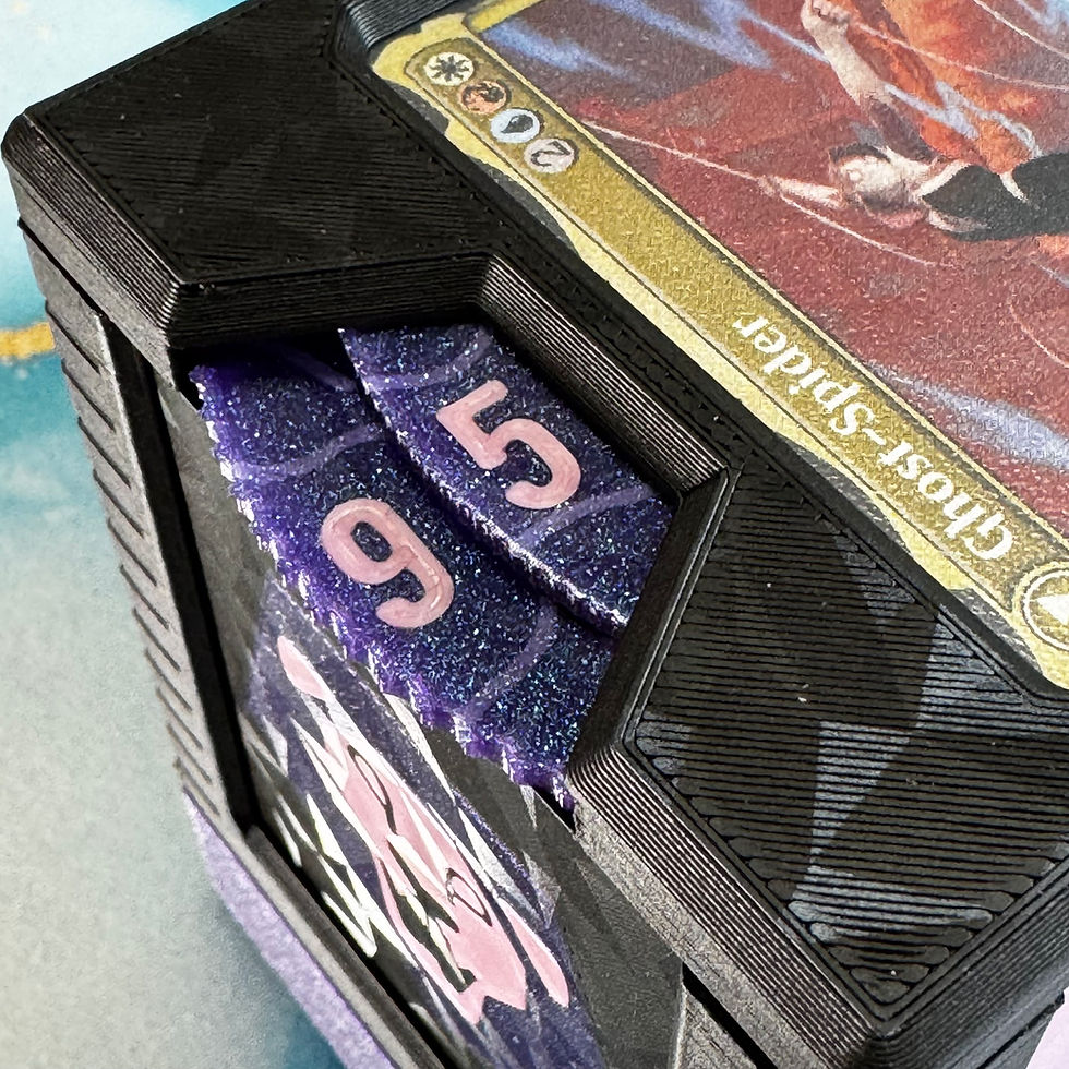 Thumbnail: Demon Boy Band - Magic/SWU/Lorcana Deck Box with Damage Counter and Token Tray