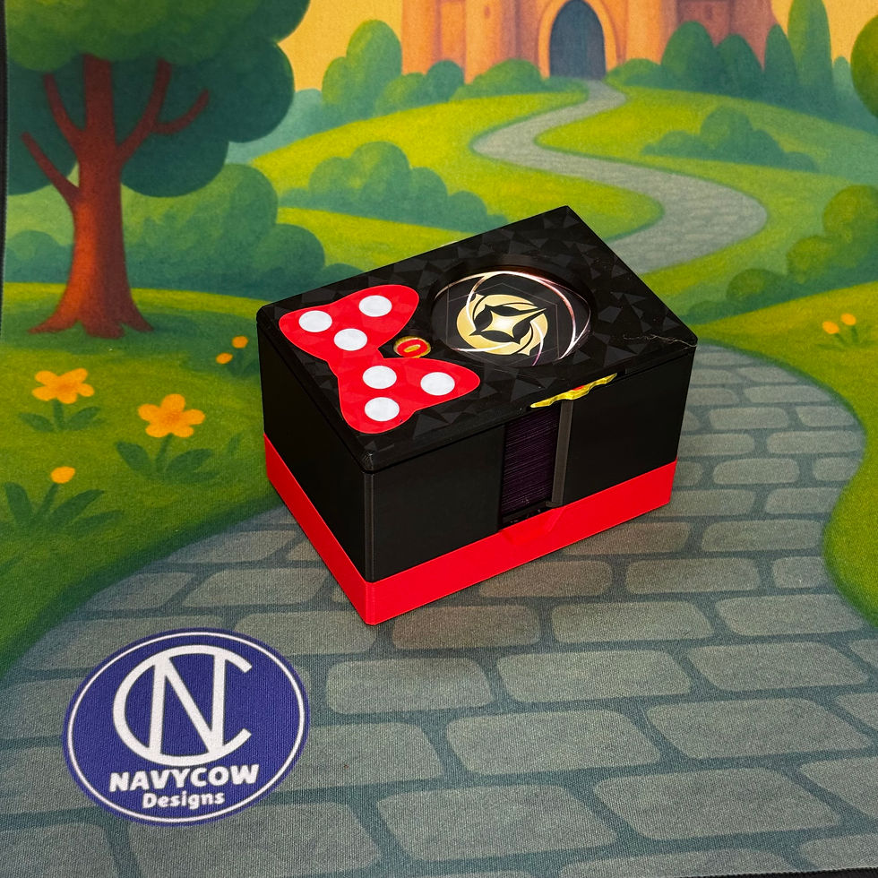 Thumbnail: Bowtastic Lorcana DeckDock - Deckbox, Lore Counter, Token Tray all in one!