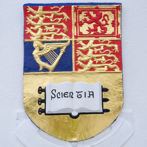 Painted and Gilded crest 