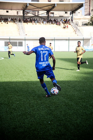 Moments before the decisive goal, tension fills the air as the player takes aim. [Photo: Emaan]