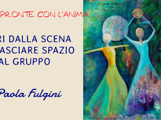FUORI DALLA SCENA PER LASCIARE SPAZIO AL GRUPPO
