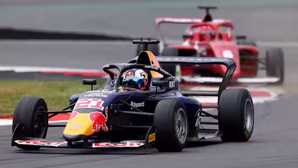 two cars driving around Silverstone