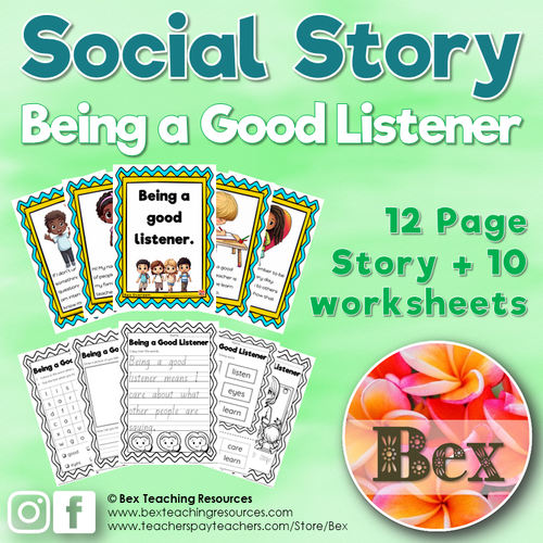Social Story - Being a Good Listener | BexTeachingResources