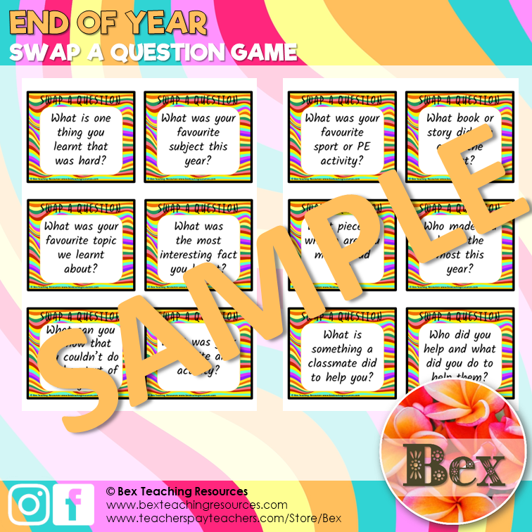 Thumbnail: End of Year Swap a Question Game - Free