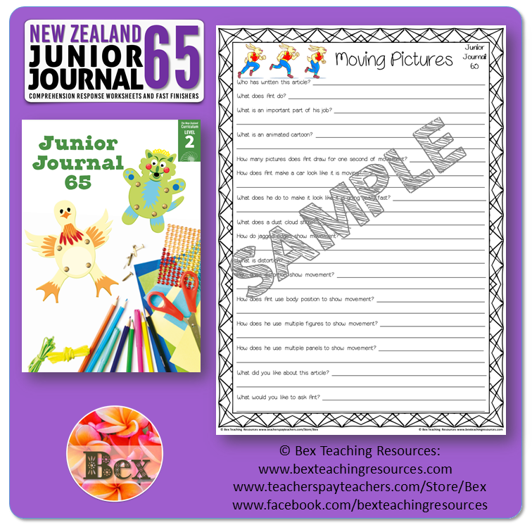 Thumbnail: NZ Junior Journal 65 Reading Responses