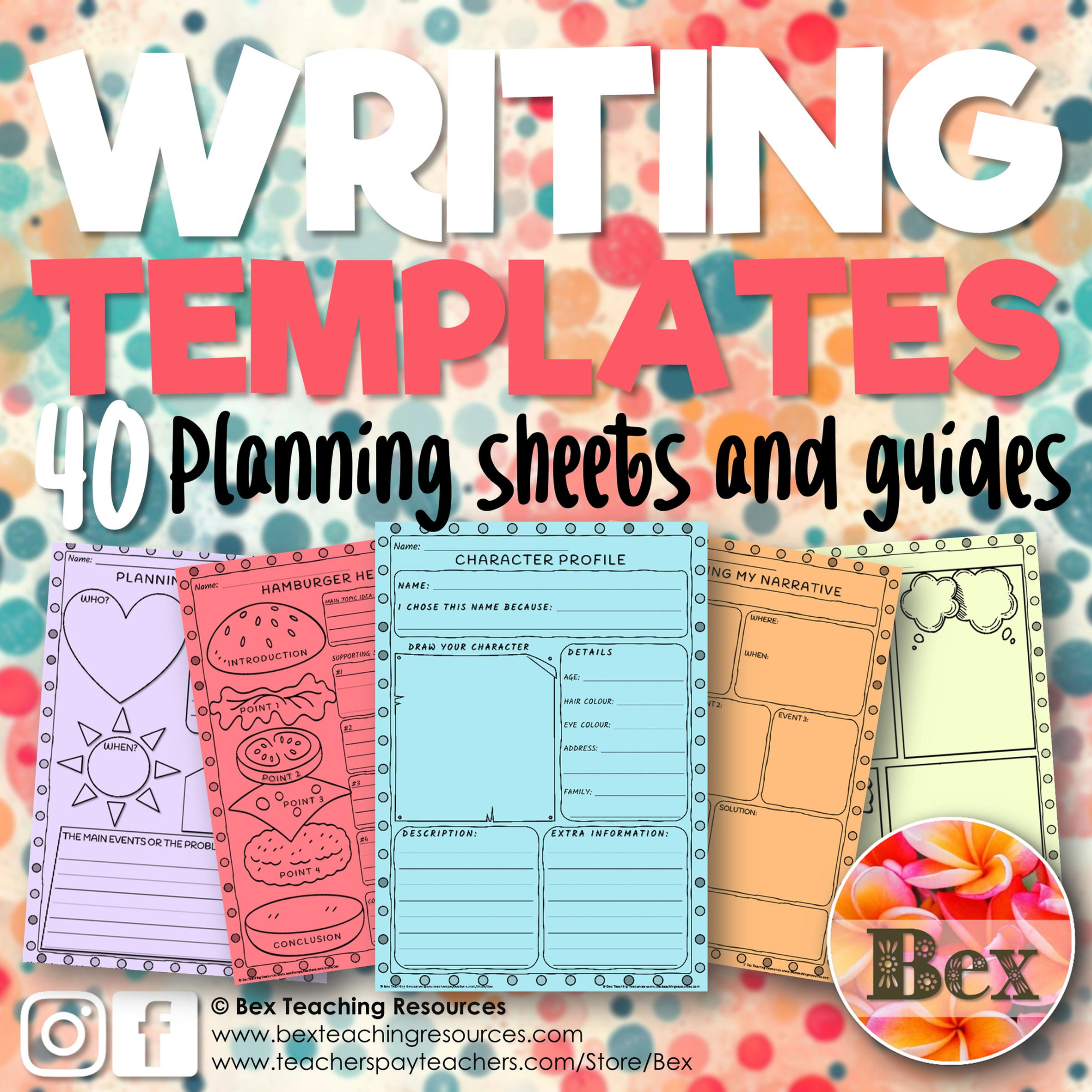 Writing Templates - 40 Planning Sheets and Guides