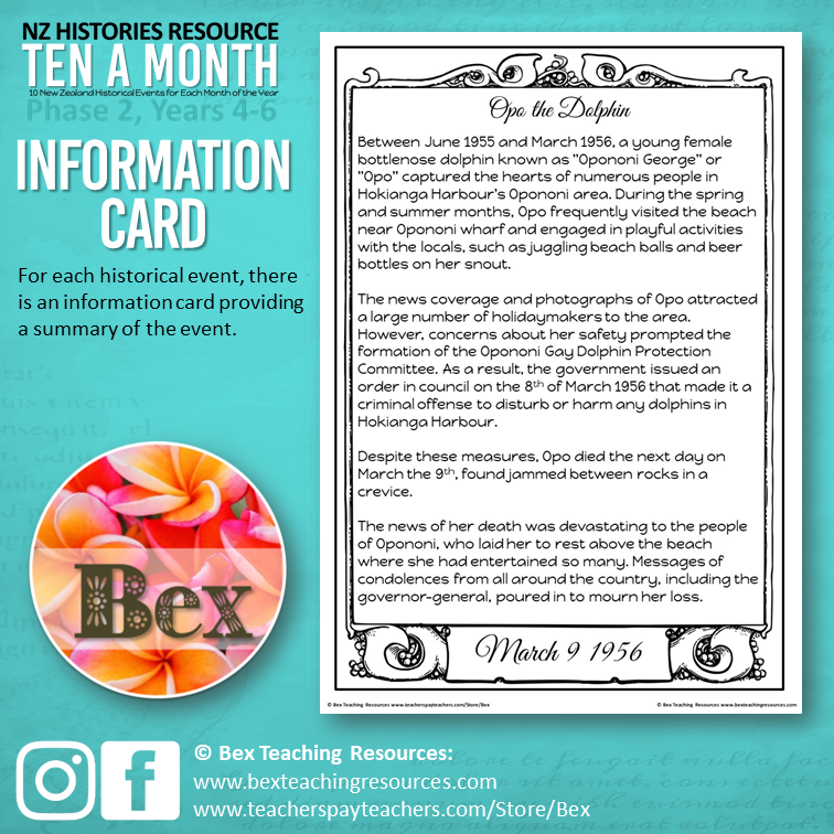 Thumbnail: Ten a Month - NZ Histories Events - Year 4-6 - Phase 2