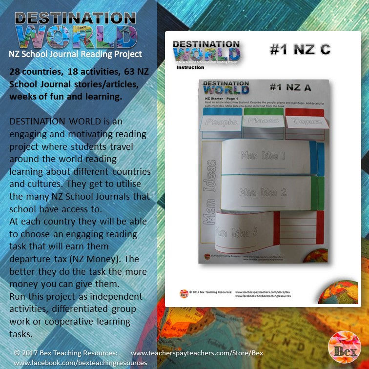 Thumbnail: Destination World - A NZ School Journal Project. Years 5-8