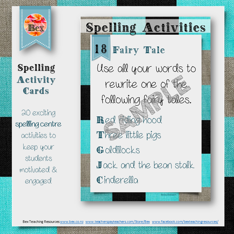 Thumbnail: Spelling Center Activity Cards (20 Pack)