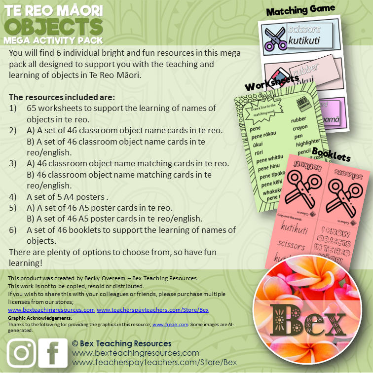 Thumbnail: Te Reo Maori - Objects
